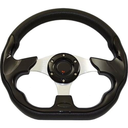 Universal 13" 320mm Racing Sports Car Steering Wheel with Horn Button Carbon Fiber