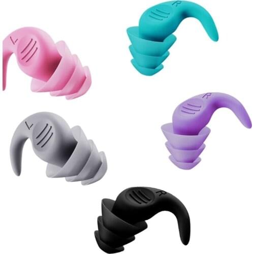 Black Blue Gray Pink Purple Color Choice Earplugs in-Ear Mats Noise Cancelling Ear Plugs Prevent Snoring Noisy Workshops 95AF