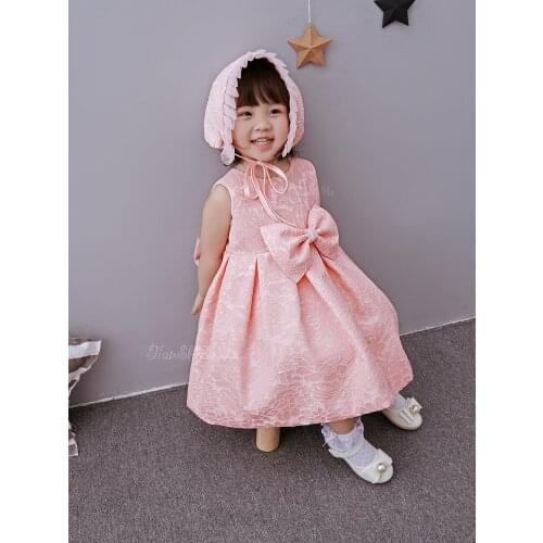 2017 Brand Baby Girl Baptism Dress Red Infant Princess Dresses For Formal Occasion 1 Year Birthday Dresses for Baby