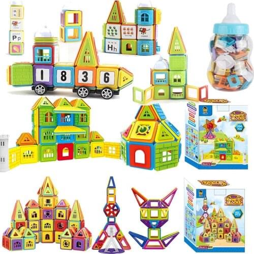 77-402PCS Magnetic Blocks Magnetic Designer Building Construction Toys Set Mini Size Magnet Educational Toys for Children Gifts