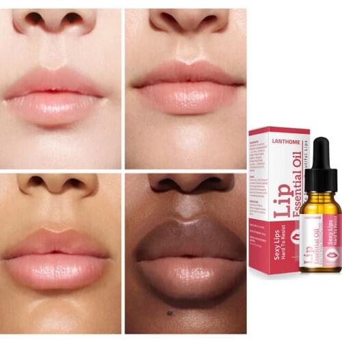 Lanthome Anti Aging Lip Oil Moisturizer Big Lip Plumper Enlarger Lip Enhancer Tool Therapy Repair Dry Chapped Cracked Lip Care
