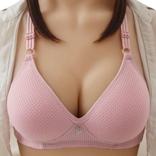 Big Size Bra Women Wire Free Thin No Padded Full Coverage Push Up Gathered For Big Breast Fat Breast Female Underwear Bra Hot