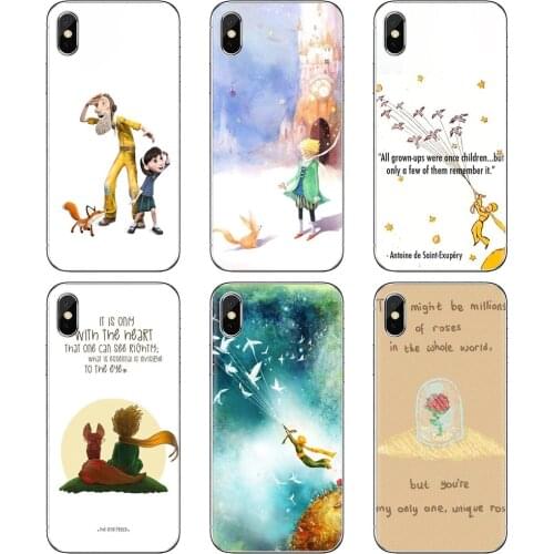 For Huawei Y6 Y5 2019 For Xiaomi Redmi Note 4 5 6 7 8 Pro Mi A1 A2 A3 6X 5X 7A The little prince and the fox Soft Case Cover