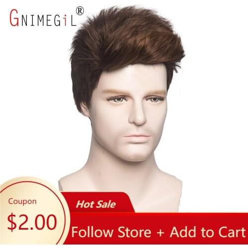 Мужские парики GNIMEGIL China At AliExpress