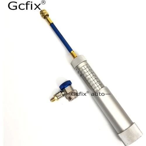 Oil / Dye Injector R12 R134a R410a Hand Turn Pump Oiler 1/4 oz - 2 oz ( 7.5ml - 60ml )