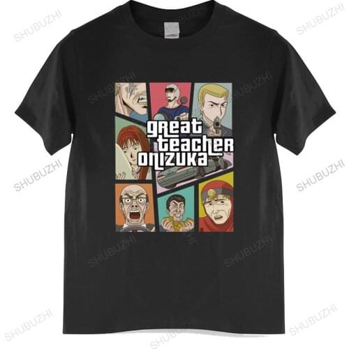 Fashion brand t shirt mens New Arrival Men Great Teacher Onizuka Gto T Shirt Custom unisex t-shirt teenagers cool tops