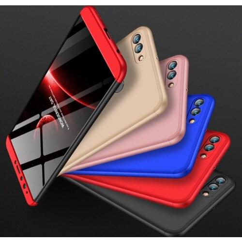 Fashion 360 Full Protector Shockproof Case for Huawei Y9 2018 Case Hybrid Hard PC Matte Cove for Huawei Y9 Coque funda Shell