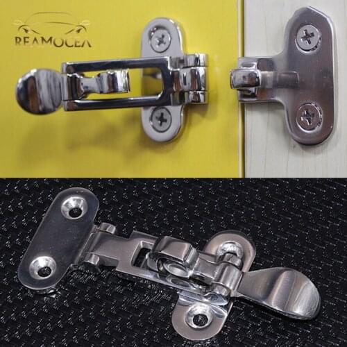 Reamocea 1x Marine Boat Deck Lock Latch Hasp 316 Stainless Steel Lockable Hold Down Clamp Anti-Rattle Latch Fastener Boat Yacht