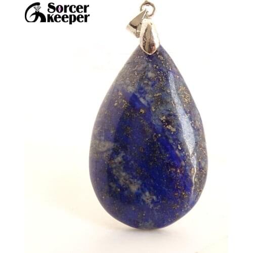 Mens Bijoux Blue Lapis Lazuli Beads Necklaces & Pendants Natural Stones Beads for Jewelry Making Accessories Womens Gift BF219