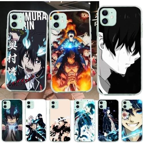 CUTEWANAN Blue Exorcist Anime Soft Phone Case for iPhone 11 pro XS MAX 8 7 6 6S Plus X 5S SE 2020 XR cover