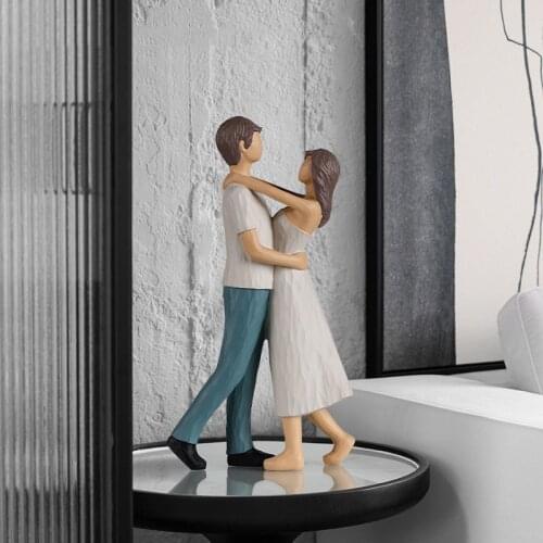 Nodic Contracted Family Statues Resin Cerative Mom and Daughter Figurines Home Bedroom Tabletop Decorations New Year Gifts