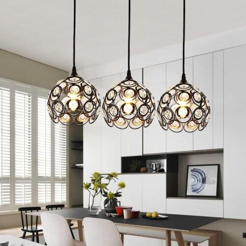 Nordic glass ball cottage living decor modern led chandelier ventilador de techo nordic decoration home hanglampen