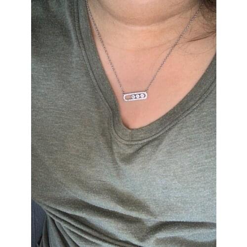 Zircon Arab Style Bead Pendant Necklace For Women Dainty Wedding Party Jewelry Femme Stainless Steel Chain Gold Oval Gifts 2021