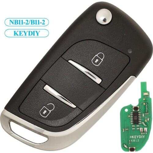 Jingyuqin Remote Control Smart Car Key KEYDIY NB11-2/B11-2 For KD900/URG200/KD MINI/KD-X2 Master Universal 2 Buttons