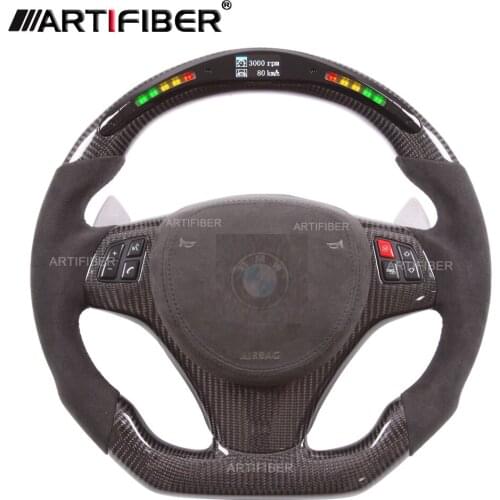 100% Genuine Carbon Fiber Steering Wheel for BMW 1 3 M Series E82 E90 E87 E91 E92