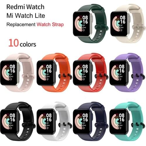Silicone Replacement Band For Xiaomi Mi Watch Lite Strap Bracelet Watchband Wristband CorreaFor Mi Watch Lite XiaoMi Redmi Watch