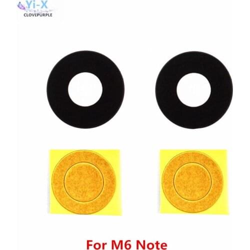 2pcs/lot Back Rear Camera Glass Lens For MEIZU M6 Note with adhesive Sticker