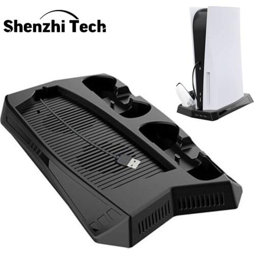 Vertical Cooling Fan Stand For PS5 3 USB hubs Charging Station Charger for PlayStation 5
