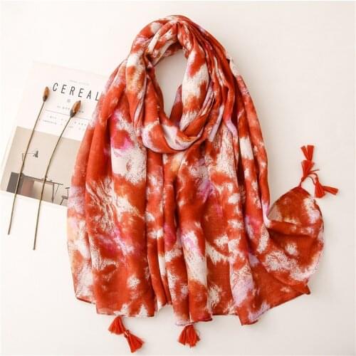 Fashion Human Pattern Scarf Women Large Cotton Shawl Cartoon Elegant Ladys Wrap Scarf NEW 2021