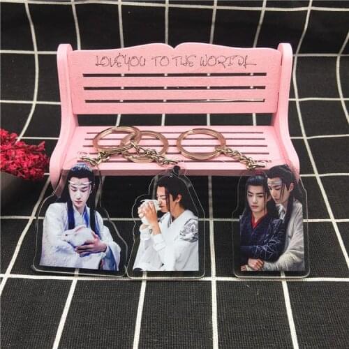 1pcs 6cm Grandmaster of Demonic mo dao zhu shi Very Cool Portachiavi Keyring Pendant Keychain