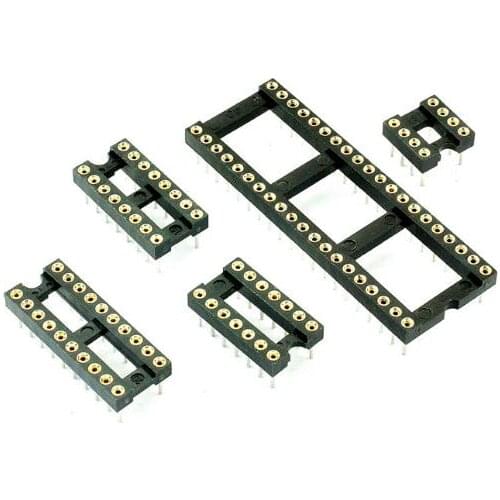 10PCS 8Pins DIP DIP-8 IC Socket Test Socket Round Hole DIP8 DIP14 DIP16 DIP18 DIP20 DIP24 DIP28 DIP32 DIP40