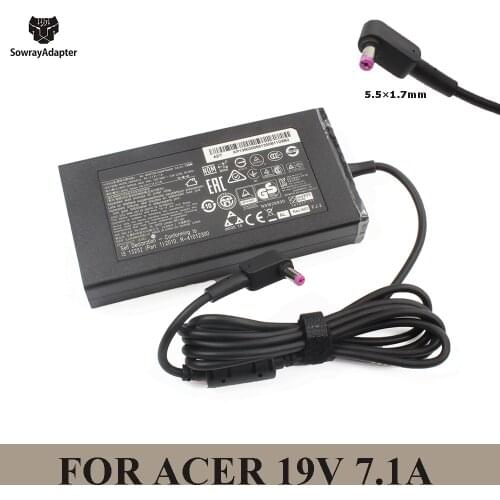 19V 7.1A 5.5*1.7mm 135W AC Laptop Charger Adapter For Acer Nitro 5 AN515-44-R5FT Acer Aspire V17 Nitro VN7-792G-59CL PA-1131-16
