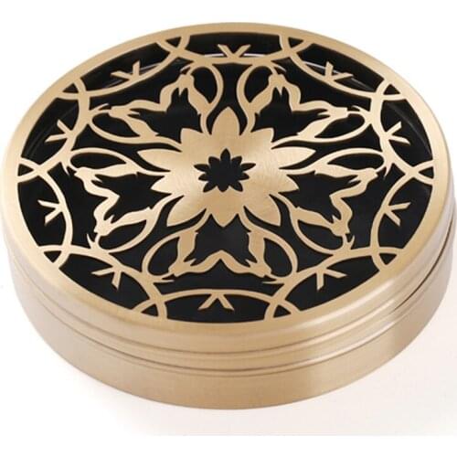 2PCS Brass incense plate Agarwood incense burner Mosquito incense Aromatherapy plate Pure copper incense burner ornaments