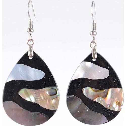 2020 Natural Earrings Abalone Shell Bead Pendant New Zealand Olivary Earring Women Hanging Fashion Jewelryfor Women Charms Gift