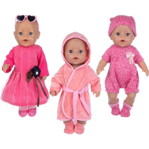 2021 New Leisure Suit Doll Clothes Fit For 43cm born baby Doll clothes reborn Doll Accessories