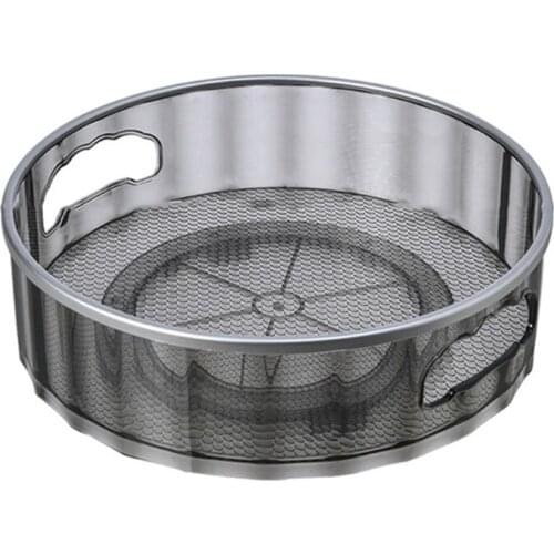 360 Rotation Cabinet Organizer Spice Drink Cosmetic Storage Rack Transparent 94PF