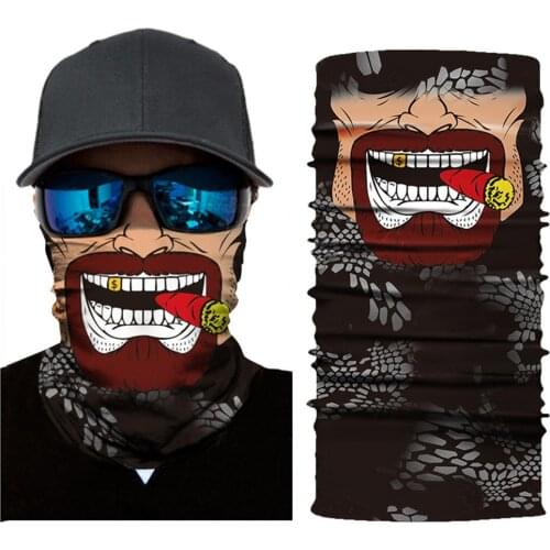 3d Seamless Magic Scarf Bandana Face Cover Ski Motorcycle Fishing Cycling Neck Gaiter Camping Hiking Tube Scarves Dropshipping