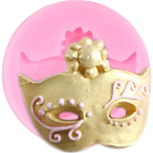 3D Masquerade Mask Silicone Molds DIY Party Fondant Cake Decorating Tools Chocolate Gumpaste Candy Clay Kitchen Baking Moulds