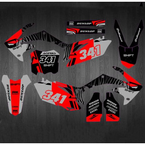 6 styles Motocross 3M Stickers Decals Graphic For HONDA CRF450 CRF450R 2009 2010 2011 2012 For Honda CRF250R 2010 2011 2012 2013