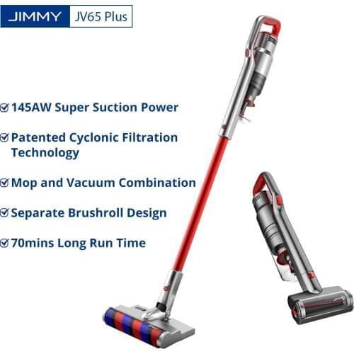 JIMMY JV65 Plus Cordless Handheld Vacuum Cleaner with 145AW Powerful Suction, 500W Digital Brushless Motor, 70 Minutes Run Time