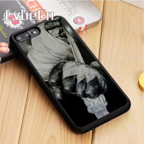 LvheCn Boxing gloves girl boxing Phone Case Cover For iPhone 5 6s 7 8 plus 11 12 Pro X XR XS max Samsung S7 edge S9 S10 note 8