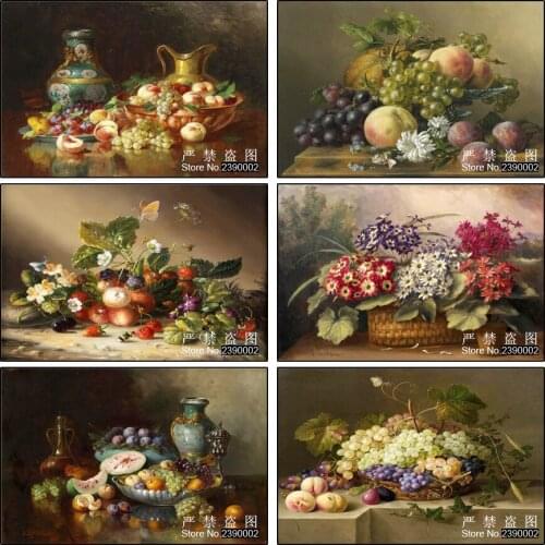 Fruit Basket DIY Square Posters Rhinestone Diamond Embroidery Painting Flower Diamond Mosaic Needlework Diamond Paintings Crafts