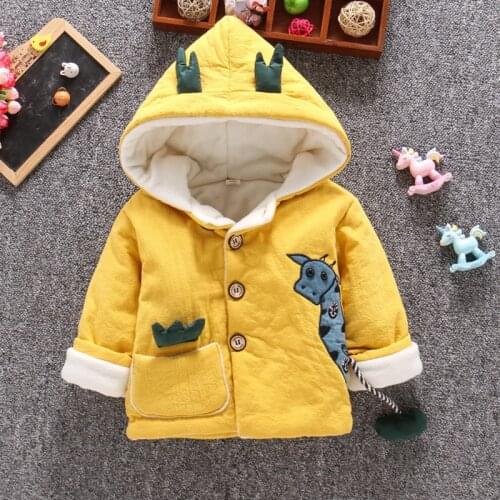 Winter Christmas Baby Girls Jacket Casual Boys Jacket For Girls Coat Kids Warm Cotton Outerwear Toddler Coats Children Clothes