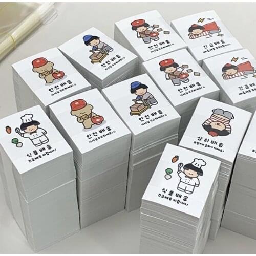 Ins Cartoon Dwarf Card Stickers Korean Cute Postcard Wall Creative Diy Decorative Stationery Children Stickers Gifts
