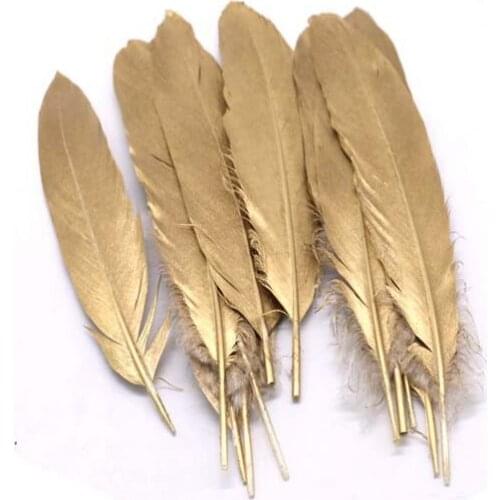 DIY Feathers 15-22cm 6-9Inches Goose Feather Colorful For Party Wedding Dress Home Decoration