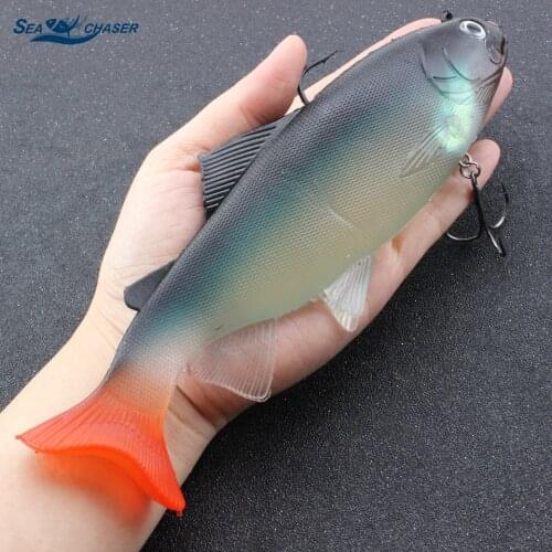 1pcs Huge Fish Bait 20cm 137g Sea Ocean Boat Fishing Lure Soft Plastic Lure Soft Fishing Tackle Artificial Baits Fishing Tackle