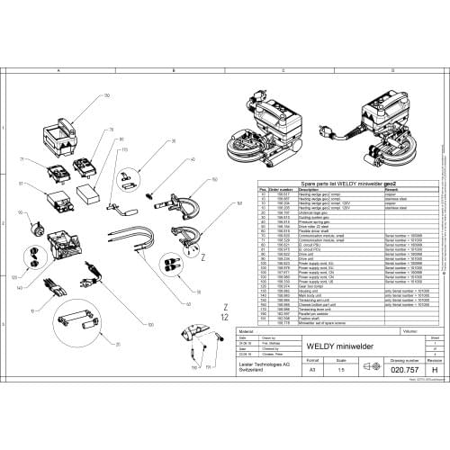 Spare Parts for WELDY Wedge Mini Welder WELDING MACHINE 156.810 158.985 156.797 162.598 Accessories