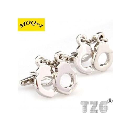 Handcuffs Cufflink Cuff Link 1 Pair Free Shipping Promotion