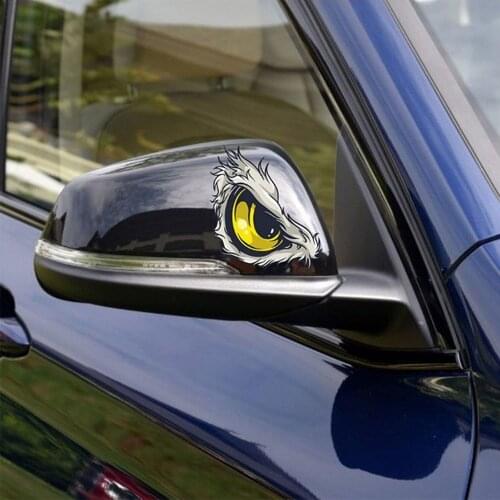 1 Pair Window Bumper 3D Eyes Decals Trucks Motorcycle Waterproof Car Rearview Mirror Sticker Auto Scratch Cover