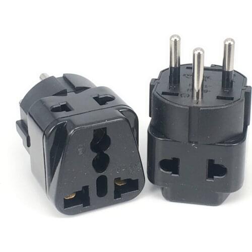ISRAEL Travel Adapter 2 Way Outlet Power Plug Change AU/ US/EU/UK to Israeli 3 Pin Grounded Plug Adaptor WT 10A 250V