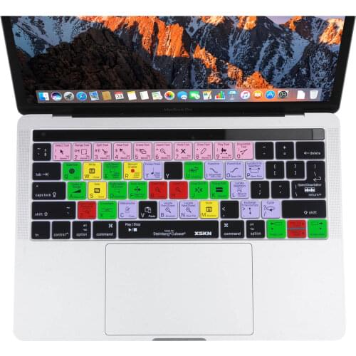 XSKN for Steinberg Cubase Keyboard Skin for MacBook Pro 13 15 Retina A1706 A1707 with Touch Bar (2016+, Touch Bar Sticker)