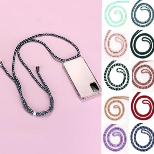 Strap Cord Chain Phone Case For Samsung Galaxy S21 S21Ultra Plus Necklace Lanyard Case Cover for samsung A12 A32 A42 Soft Case