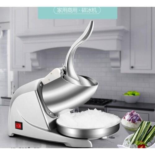 Electric Ice crusher shaver snow cone ice block making machine household commercial ice slush sand maker ice tea shop