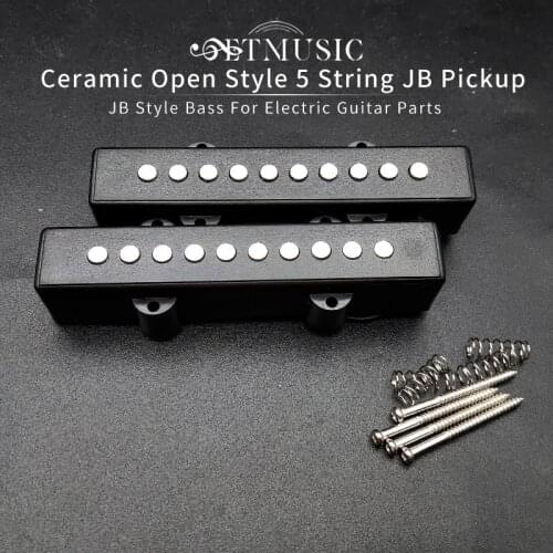 Ceramic Open Style 5 String 5JB Bass Pickup For JB Style Bass Guitar Parts