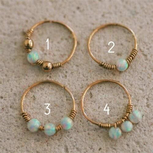 Gold Filled/925 Silver Real Piercing Nose Ring 10MM Handmade Faux Septum Jewelry Punk Ring Clip On Septum Hoop Jewelry