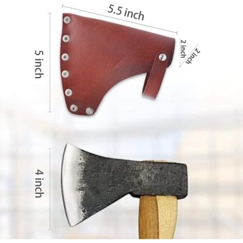 Leather Adjustable Axe Hatchet Sheath Protector Case Cover Ax Blade Sleeve Camping Accessories Lumberjack Outdoors Work
